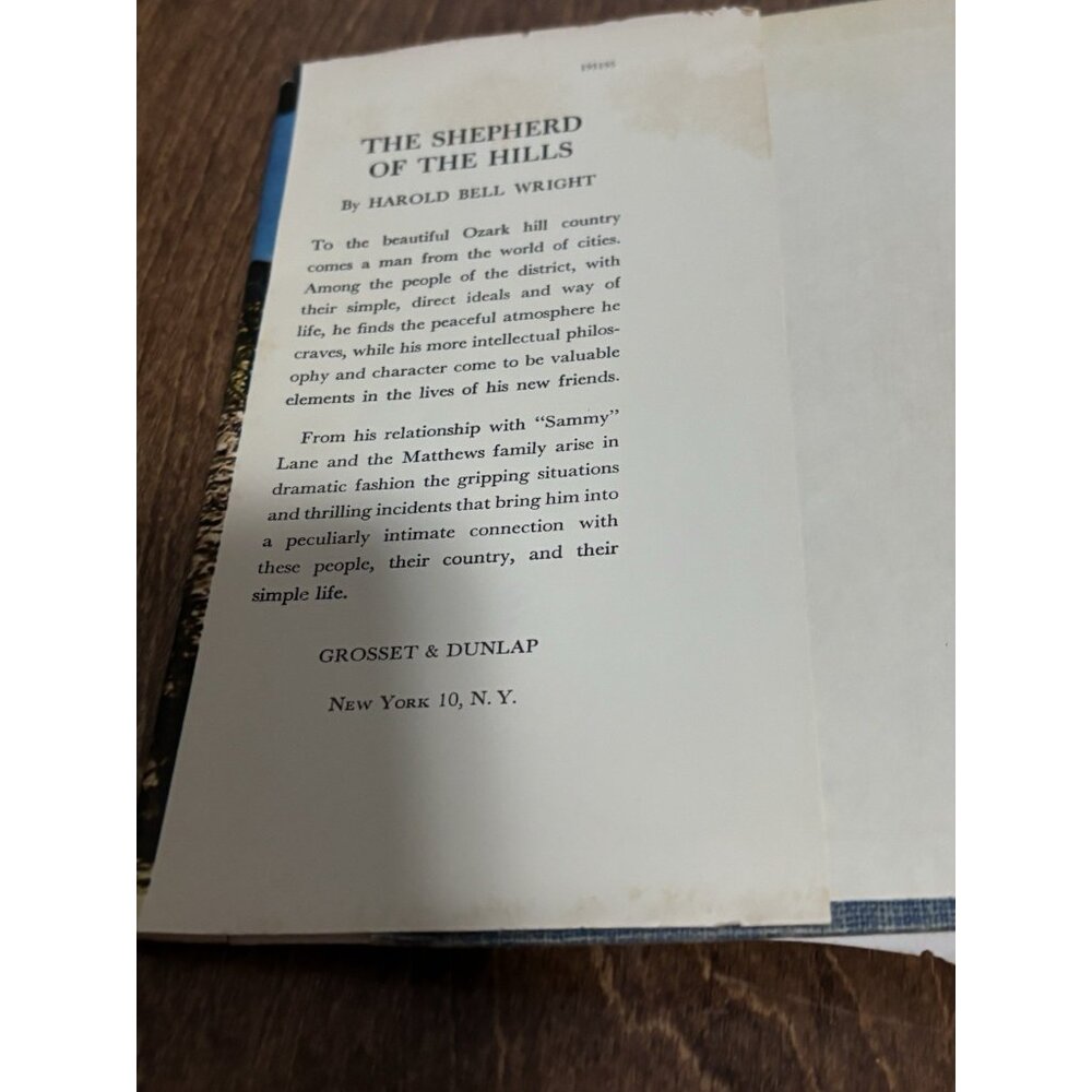 Harold Bell Wright Hardcover The Shepherd of the Hills Stamped Autograph 1970 - Picture 5 of 10